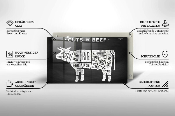 Cubre vitrocerámica carne de vaca
