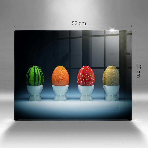 Cubre vitrocerámica Huevos de frutas abstractos