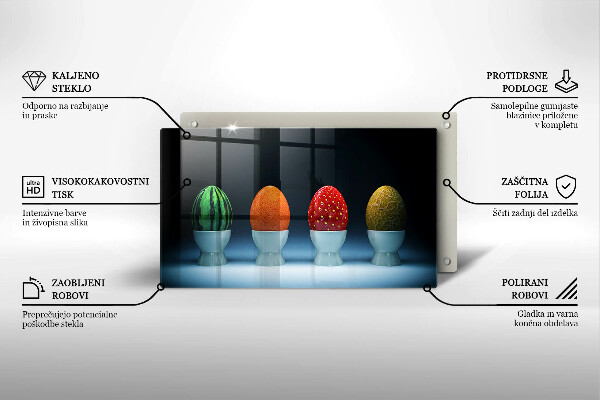 Cubre vitrocerámica Huevos de frutas abstractos