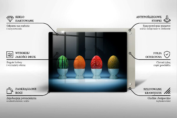 Cubre vitrocerámica Huevos de frutas abstractos