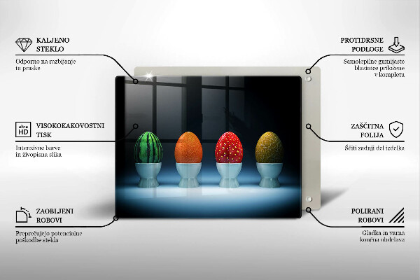 Cubre vitrocerámica Huevos de frutas abstractos