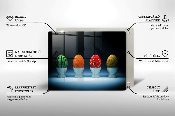 Cubre vitrocerámica Huevos de frutas abstractos