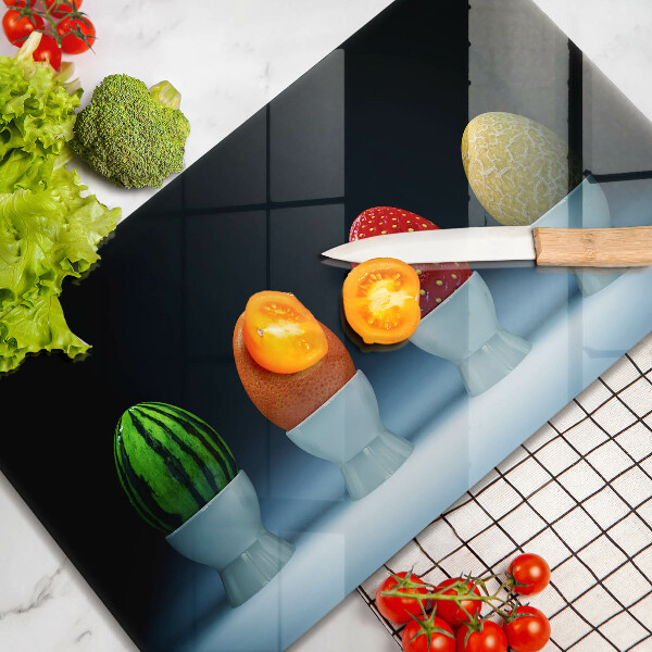 Cubre vitrocerámica Huevos de frutas abstractos