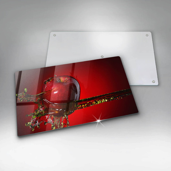 Cubre vitrocerámica fruta de manzana en agua