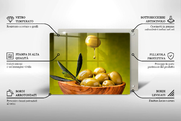 Cubre vitrocerámica Aceitunas sabrosas