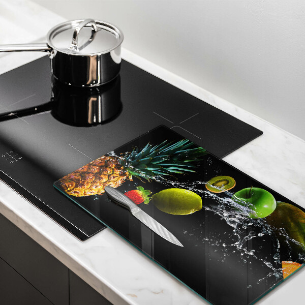 Cubre vitrocerámica frutas en agua