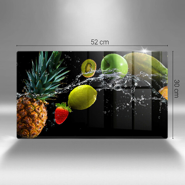 Cubre vitrocerámica frutas en agua