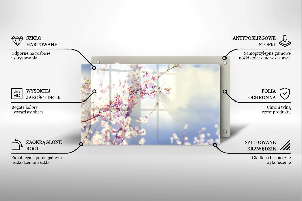 Cubre vitrocerámica árbol floreciente