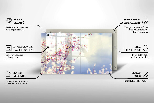 Cubre vitrocerámica árbol floreciente