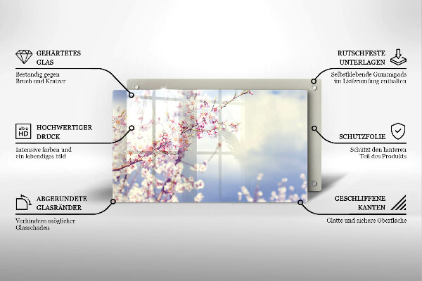 Cubre vitrocerámica árbol floreciente