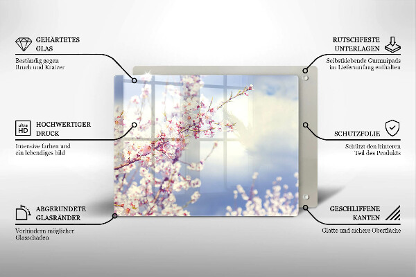 Cubre vitrocerámica árbol floreciente