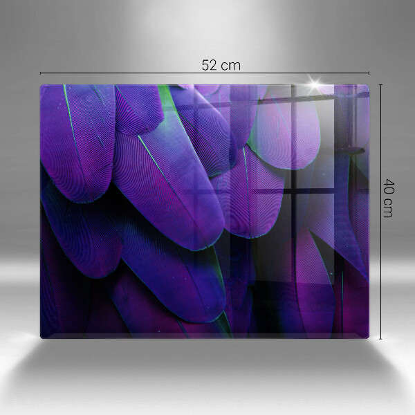 Cubre vitrocerámica plumas de neón