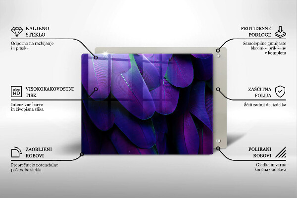 Cubre vitrocerámica plumas de neón