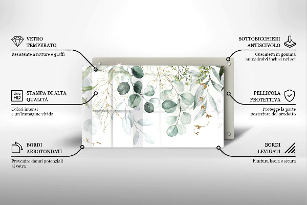 Cubre vitrocerámica Plantas pintadas