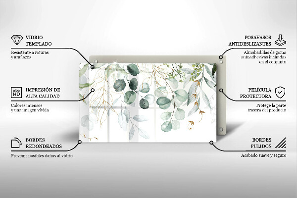 Cubre vitrocerámica Plantas pintadas