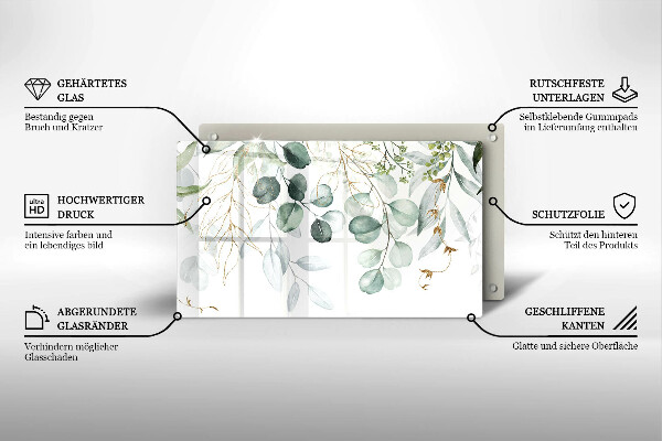 Cubre vitrocerámica Plantas pintadas
