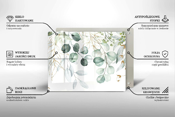 Cubre vitrocerámica Plantas pintadas