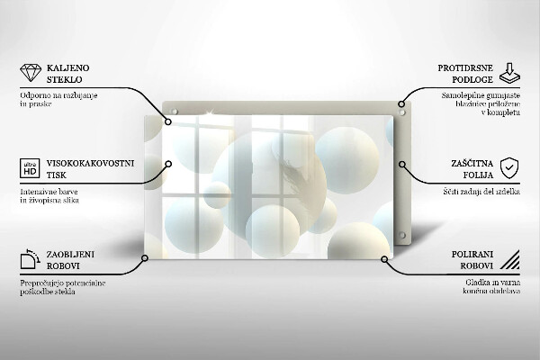 Cubre vitrocerámica Bolas 3D modernas