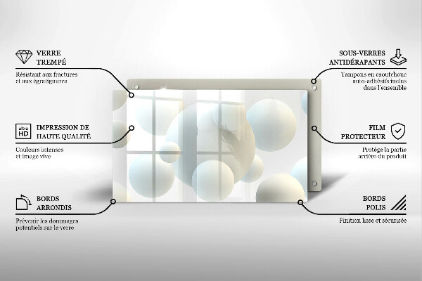 Cubre vitrocerámica Bolas 3D modernas