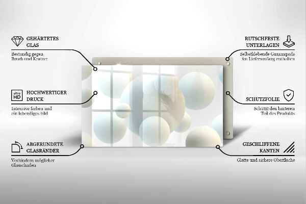 Cubre vitrocerámica Bolas 3D modernas
