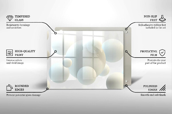 Cubre vitrocerámica Bolas 3D modernas