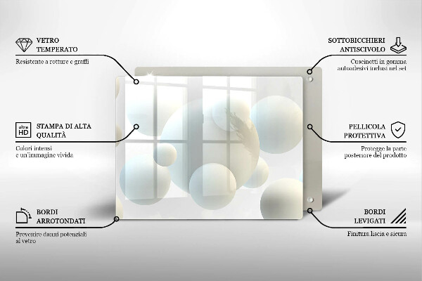 Cubre vitrocerámica Bolas 3D modernas