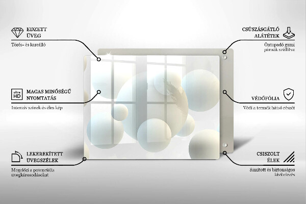 Cubre vitrocerámica Bolas 3D modernas