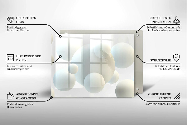 Cubre vitrocerámica Bolas 3D modernas