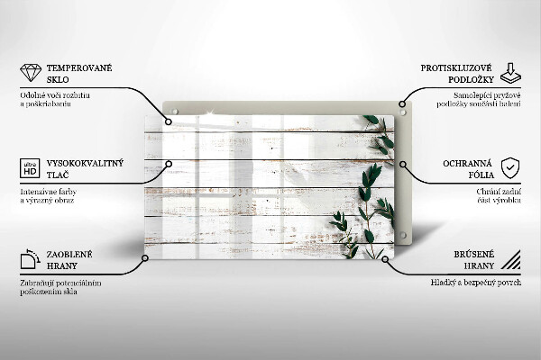 Cubre vitrocerámica Tablas y hojas viejas