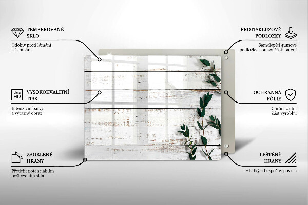 Cubre vitrocerámica Tablas y hojas viejas