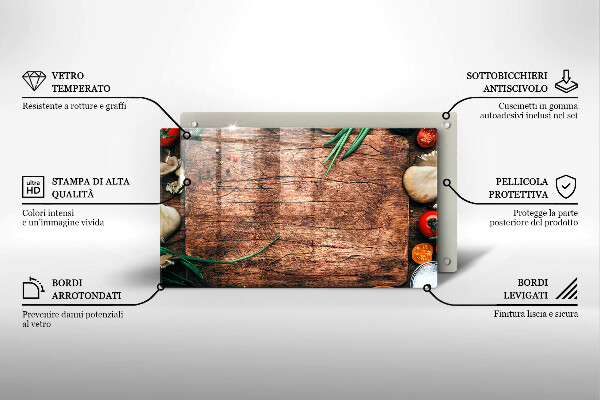 Cubre vitrocerámica tablero de cocina de madera