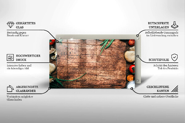 Cubre vitrocerámica tablero de cocina de madera