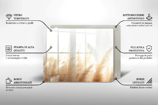 Cubre vitrocerámica hierba de la pampa