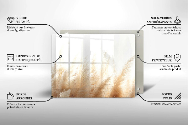 Cubre vitrocerámica hierba de la pampa