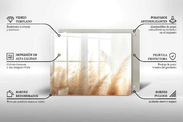 Cubre vitrocerámica hierba de la pampa