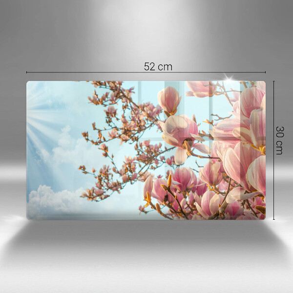 Cubre vitrocerámica Árbol de flores rosadas