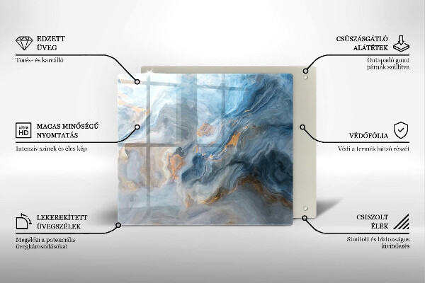 Protector encimera Textura de mármol