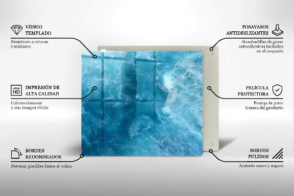 Protector encimera Agua azul