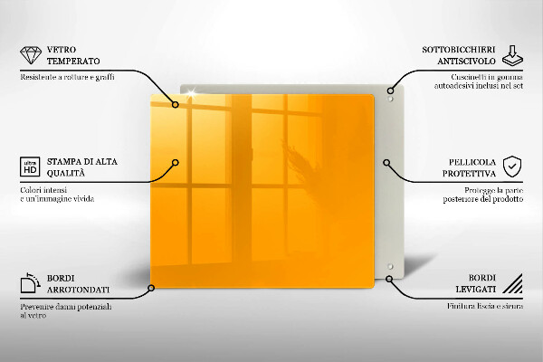 Protector encimera Color amarillo oscuro