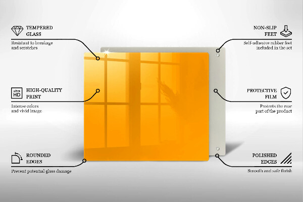 Protector encimera Color amarillo oscuro