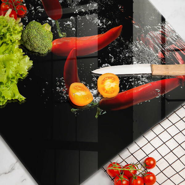 Protector encimera Chiles en agua