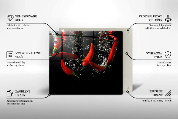 Protector encimera Chiles en agua