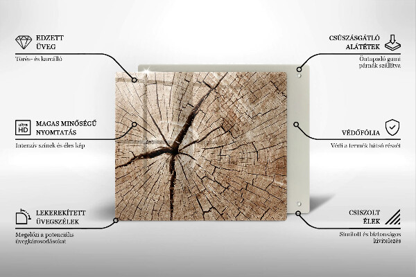 Protector encimera Sección transversal de un árbol