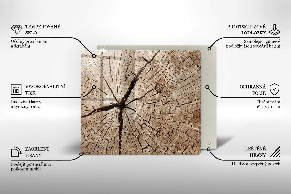 Protector encimera Sección transversal de un árbol