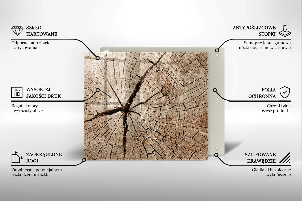 Protector encimera Sección transversal de un árbol
