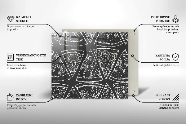 Protector encimera Ilustración de pizza