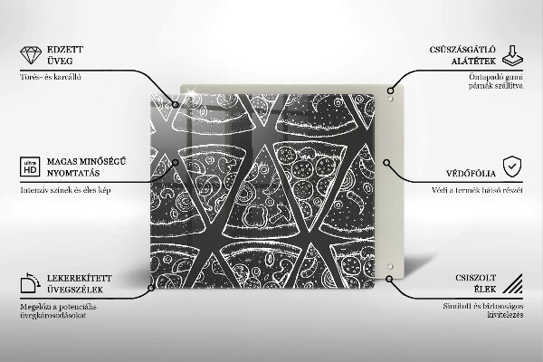 Protector encimera Ilustración de pizza