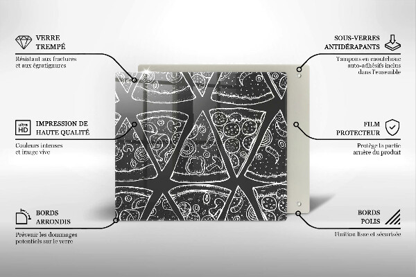 Protector encimera Ilustración de pizza