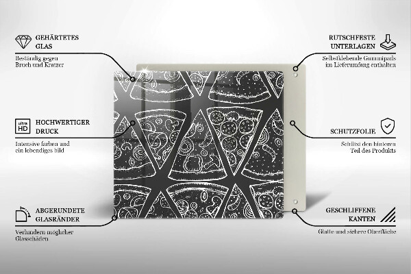 Protector encimera Ilustración de pizza