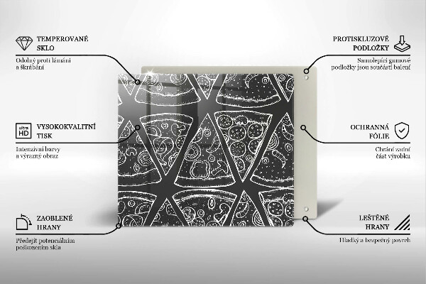 Protector encimera Ilustración de pizza